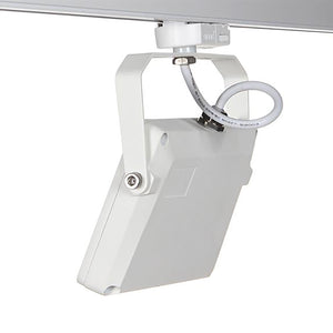 Faretto track per binario trifase LED 15W bianco luce con staffa orientabile illuminazione negozio vetrina showroom 230V 3000K