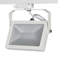 Faretto track per binario trifase LED 30W bianco luce con staffa orientabile illuminazione vetrina sala espositiva ufficio 230V 3000K