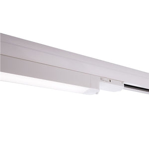 Barra LED faretto track binario trifase 28W alluminio nero bianco luce lineare negozio ufficio abitazione moderna 100cm BIANCO 3000K