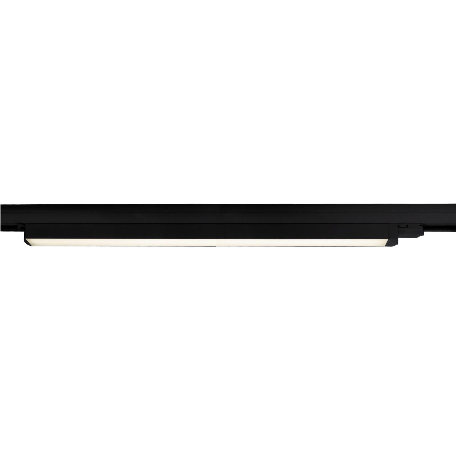Barra LED faretto track binario trifase 18W alluminio nero bianco luce lineare negozio deposito ufficio studio 60cm NERO 3000K