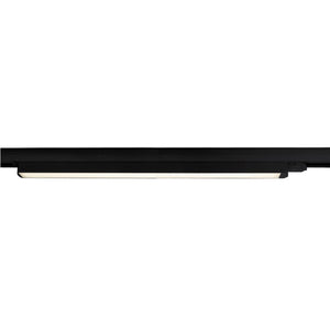 Barra LED faretto track binario trifase 18W alluminio nero bianco luce lineare negozio deposito ufficio studio 60cm NERO 3000K