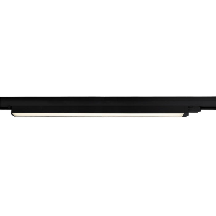 Barra LED faretto track binario trifase 18W alluminio nero bianco luce lineare negozio deposito ufficio studio 60cm NERO 4000K