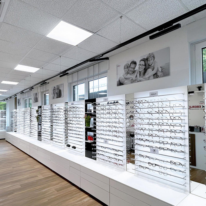 Faretto SPOT track binario trifase LED regolabile da 23W a 32W fascio stretto luce orientabile negozio vetrina 230V BIANCO 3000K