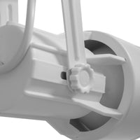 Faretto moderno LED 12W track binario monofase orientabile lampada PAR30 E27 luce spot negozio vetrina 230V BIANCO 6000K