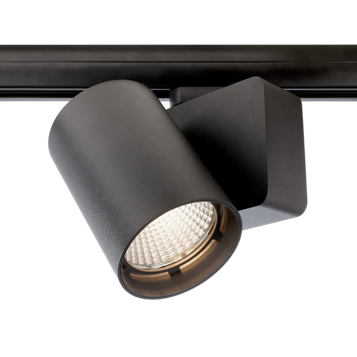 Faretto binario trifase LED 33W dimmerabile alta resa proiettore track luce orientabile illuminazione negozio vetrina RA90 NERO 4000K