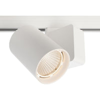 Faretto binario trifase LED 33W dimmerabile alta resa proiettore track luce orientabile illuminazione negozio vetrina RA90 BIANCO 4000K