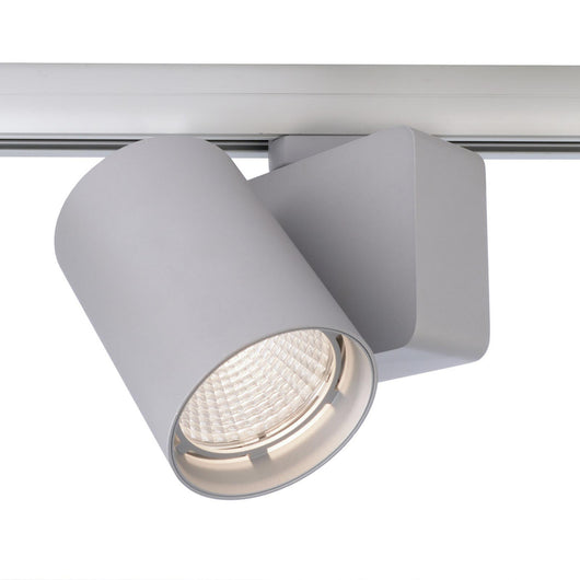 Faretto binario trifase LED 33W dimmerabile alta resa proiettore track luce orientabile illuminazione negozio vetrina RA90 SILVER 4000K