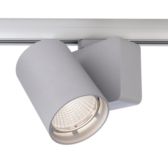 Faretto binario trifase LED 33W dimmerabile alta resa proiettore track luce orientabile illuminazione negozio vetrina RA90 SILVER 4000K