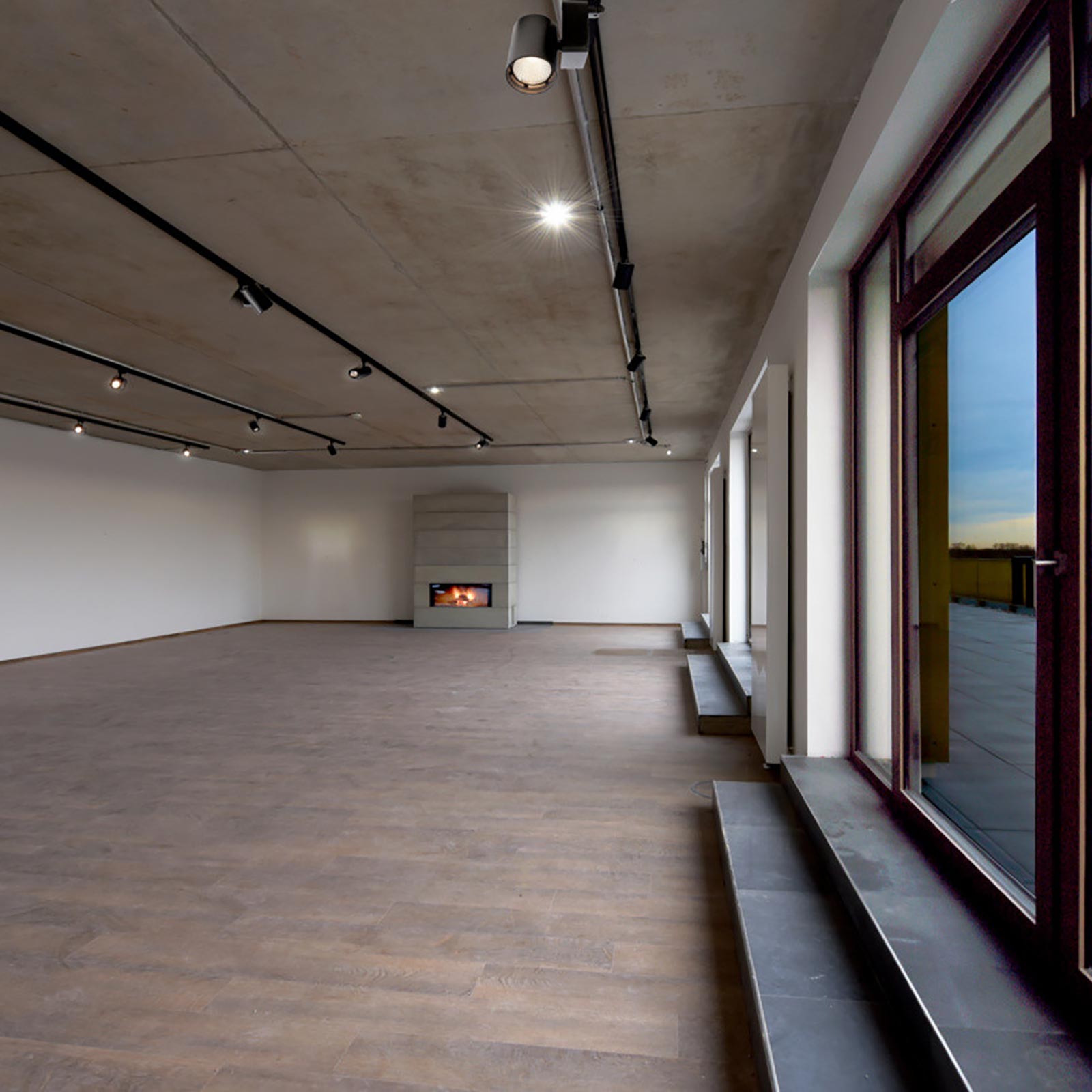 Faretto binario trifase LED 33W dimmerabile alta resa proiettore track luce orientabile illuminazione negozio vetrina RA90 NERO 4000K