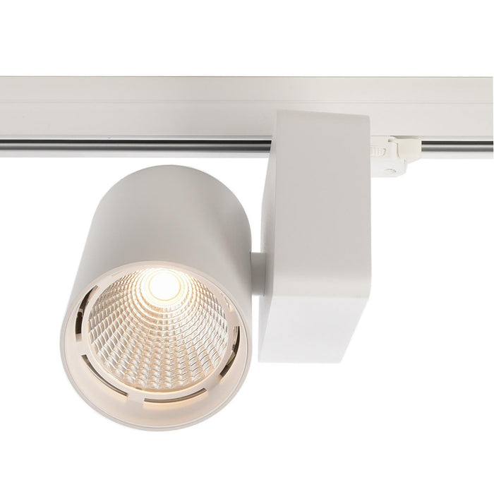 Faretto binario trifase LED 33W dimmerabile alta resa proiettore track luce orientabile illuminazione negozio vetrina RA90 SILVER 4000K
