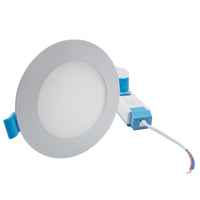 Faretto incasso LED 6W pannello rotondo slim interruttore CCT da 3000K a 6500K luce ingresso ufficio foro 10cm