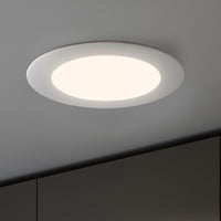 Faretto incasso LED 6W pannello rotondo slim interruttore CCT da 3000K a 6500K luce ingresso ufficio foro 10cm