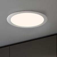 Faretto incasso LED 12W pannello tondo slim interruttore CCT da 3000K a 6500K luce negozio vetrina foro 15cm