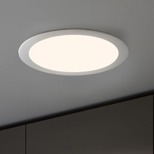 Faretto incasso LED 12W pannello tondo slim interruttore CCT da 3000K a 6500K luce negozio vetrina foro 15cm