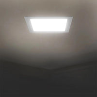 Faretto incasso LED 18W pannello quadrato slim interruttore CCT da 3000K a 6500K luce cucina negozio ufficio foro 20cm