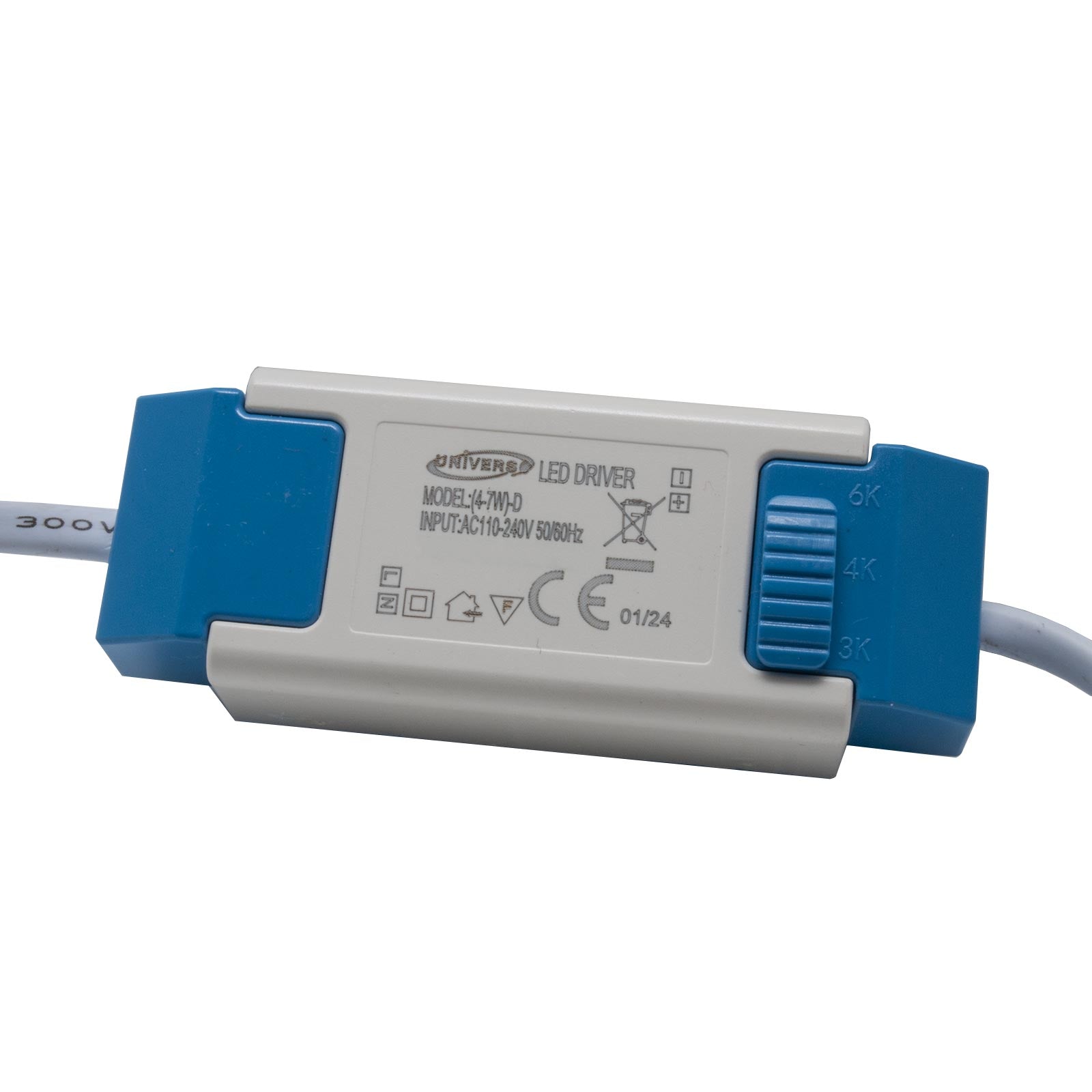 Faretto incasso LED 3W rotondo mini pannello slim interruttore CCT da 3000K a 6500K luce vetrina negozio foro 7cm