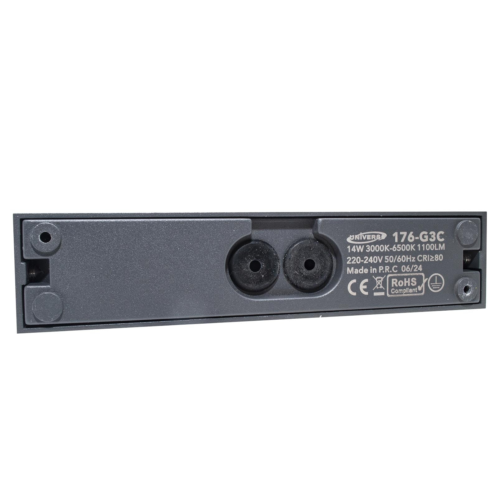 Applique parete per esterno impermeabile IP65 doppio fascio LED 14W interruttore CCT da 3000K a 6500K luce balcone ingresso GRIGIO SCURO