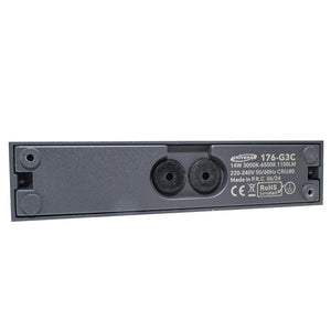 Applique parete per esterno impermeabile IP65 doppio fascio LED 14W interruttore CCT da 3000K a 6500K luce balcone ingresso GRIGIO SCURO