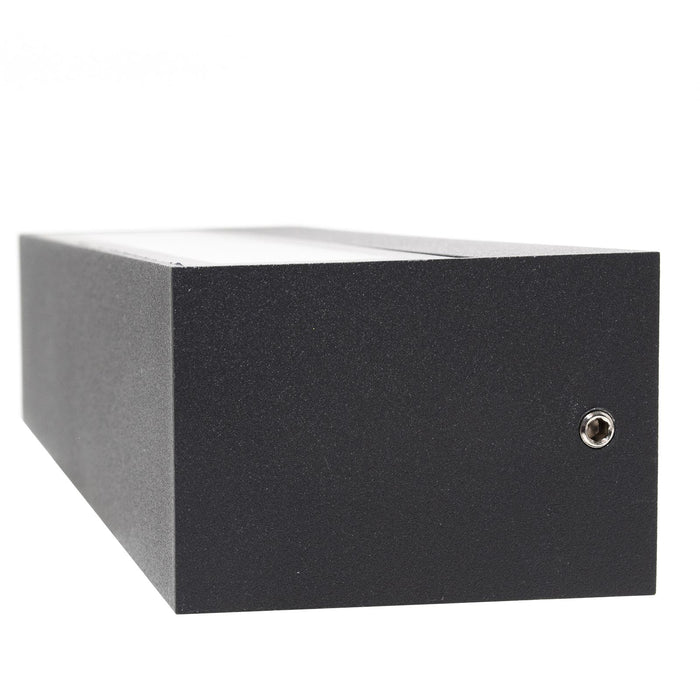 Applique parete per esterno impermeabile IP65 doppio fascio LED 14W interruttore CCT da 3000K a 6500K luce balcone ingresso GRIGIO SCURO