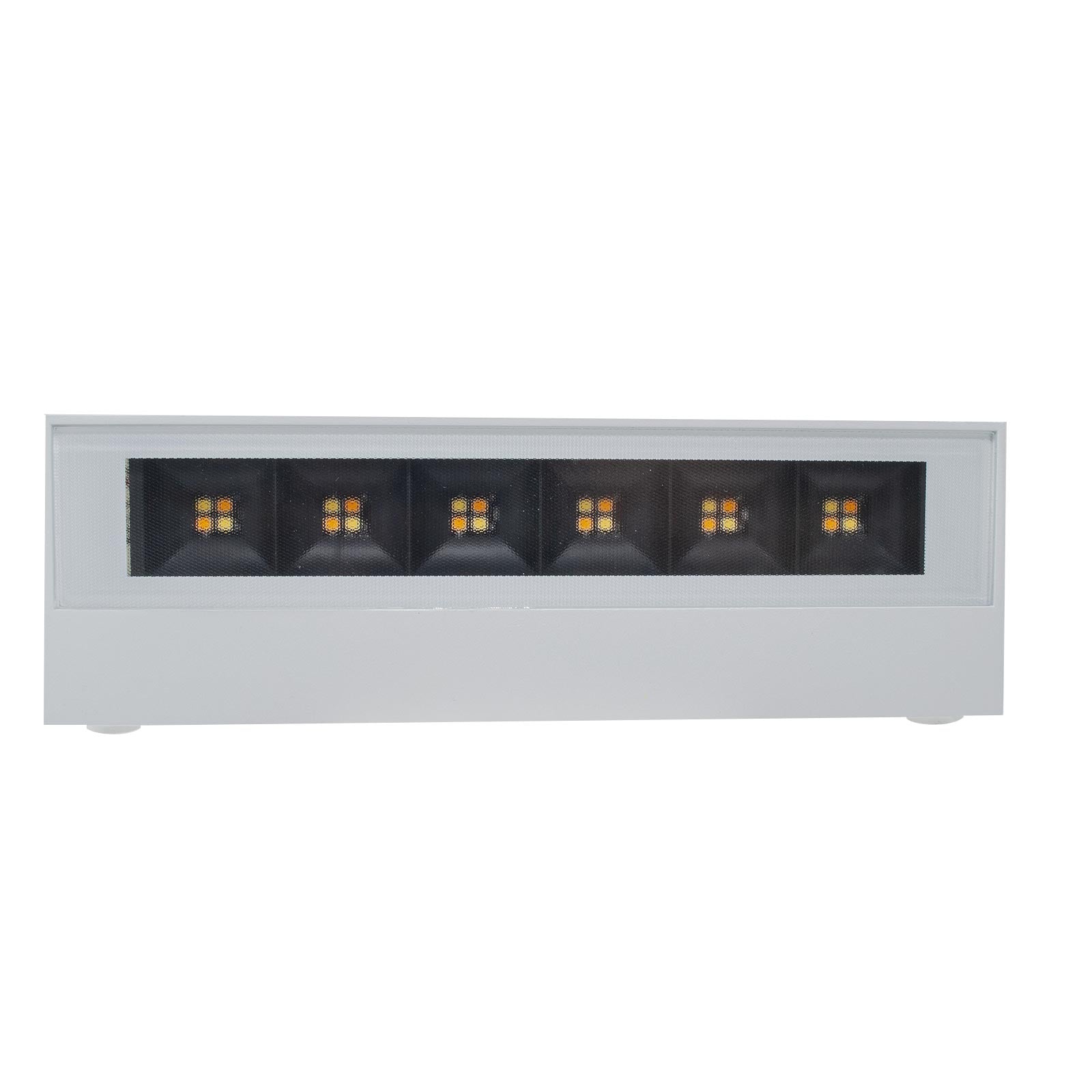 Applique parete per esterno impermeabile IP65 doppio fascio LED 14W interruttore CCT da 3000K a 6500K luce balcone ingresso BIANCO