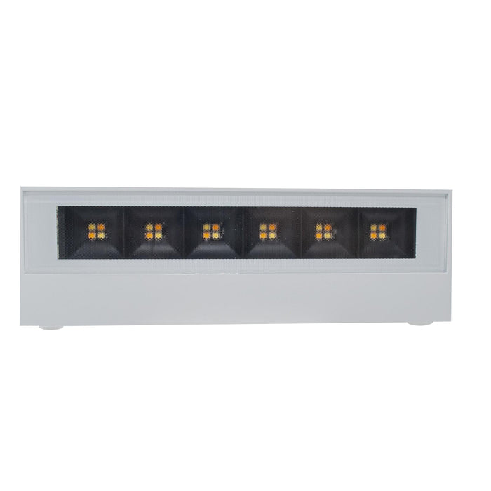 Applique parete per esterno impermeabile IP65 doppio fascio LED 14W interruttore CCT da 3000K a 6500K luce balcone ingresso BIANCO