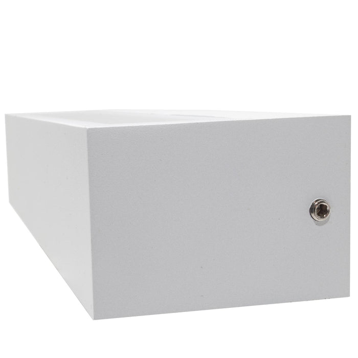 Applique parete per esterno impermeabile IP65 doppio fascio LED 14W interruttore CCT da 3000K a 6500K luce balcone ingresso BIANCO