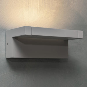 Applique da parete per esterno LED 21W IP65 interruttore CCT da 3000K a 6500K diffusore vetro orientabile luce giardino balcone ingresso 230V BIANCO