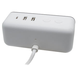 Orologio intelligente SMART WiFi sveglia da comodino temperatura meteo USB controllo vocale Alexa Google Smart Life con spina 230V