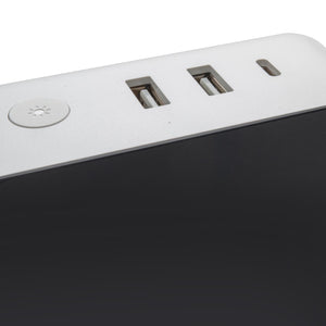 Orologio intelligente SMART WiFi sveglia da comodino temperatura meteo USB controllo vocale Alexa Google Smart Life con spina 230V