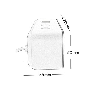 Orologio intelligente SMART WiFi sveglia da comodino temperatura meteo USB controllo vocale Alexa Google Smart Life con spina 230V