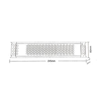 Alimentatore slim 200W trasformatore da 230V a 12V videosorveglianza LED 16.7A