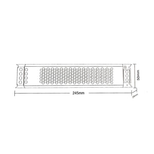 Alimentatore slim 200W trasformatore da 230V a 12V videosorveglianza LED 16.7A