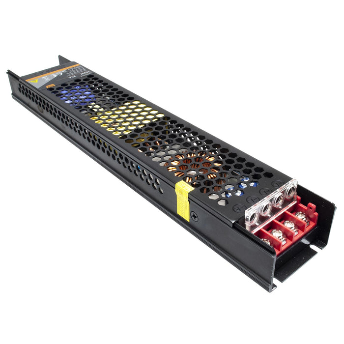 Alimentatore slim 300W da 230V a 12V trasformatore 25A telecamere strisce LED