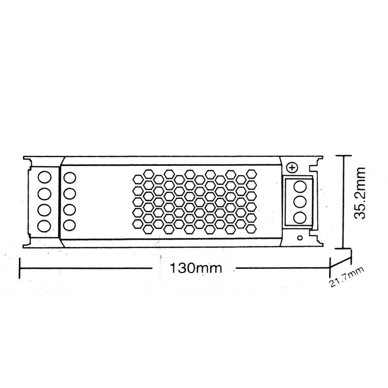 Alimentatore slim 60W trasformatore da 230V a 12V 5A strisce luci LED telecamere
