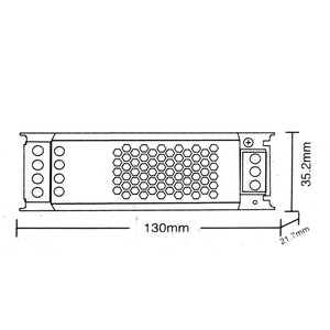 Alimentatore slim 60W trasformatore da 230V a 12V 5A strisce luci LED telecamere
