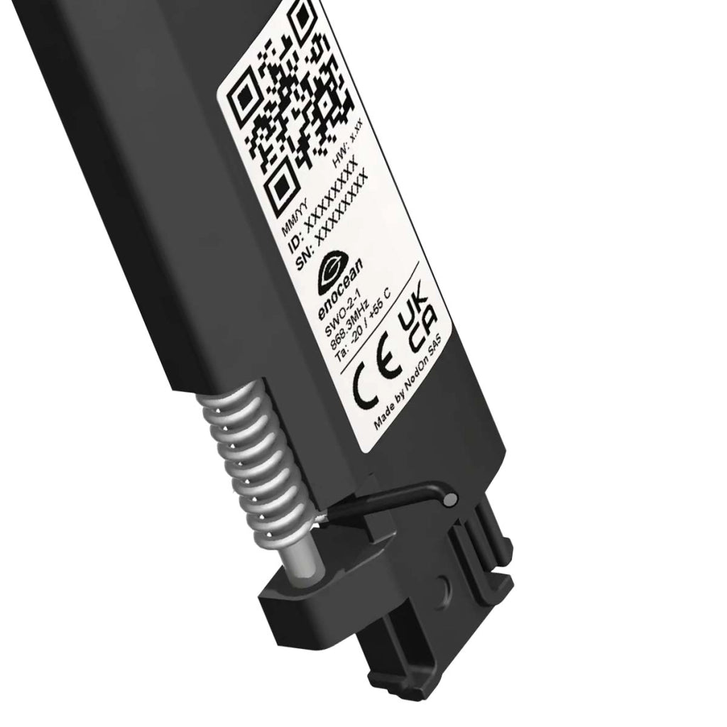 Sensore di apertura invisibile senza batteria compatibile con EnOcean IPX3 Nero NODON