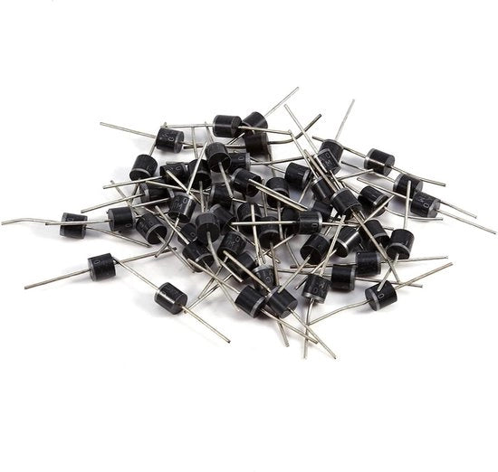 Contenuto in pacchetto 50st - Diodo 10A10 1000V - Diodi di commutazione 12V - Diodi di diodo unidirezionale di alta tensione