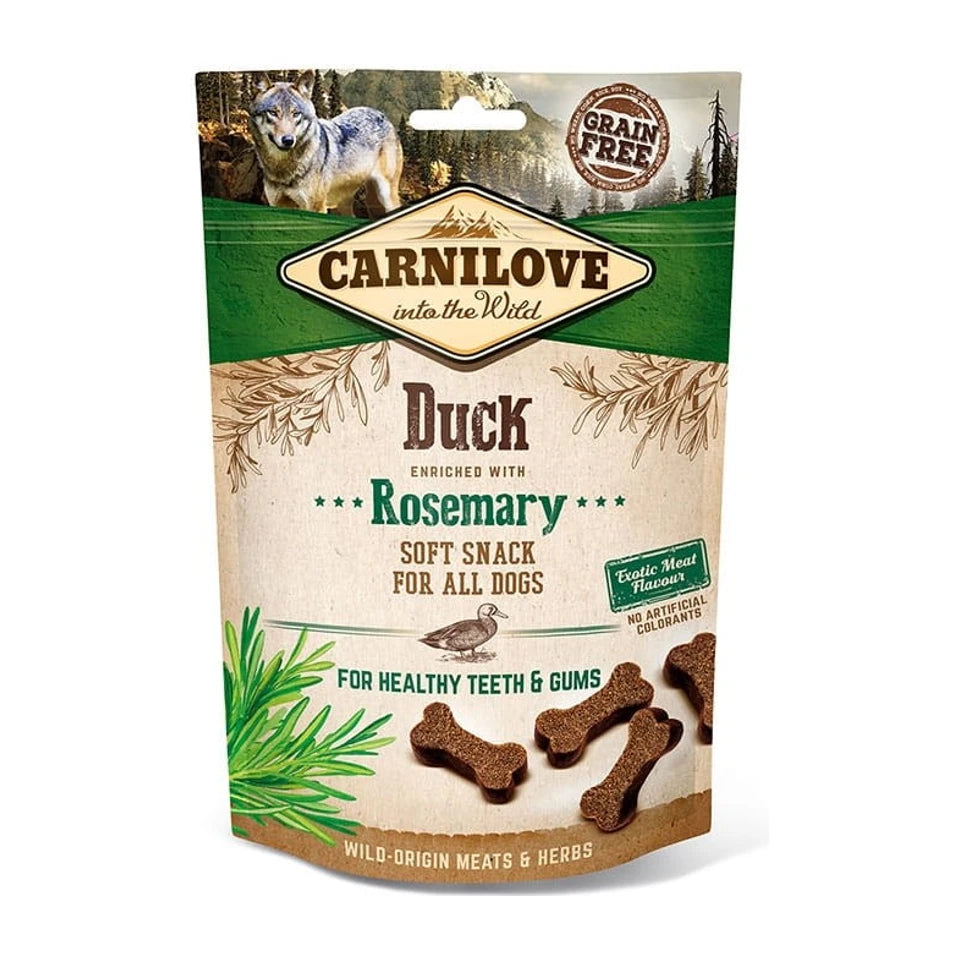 Snack per cani CARNILOVE al gusto di anatra e rosmarino - 200 g