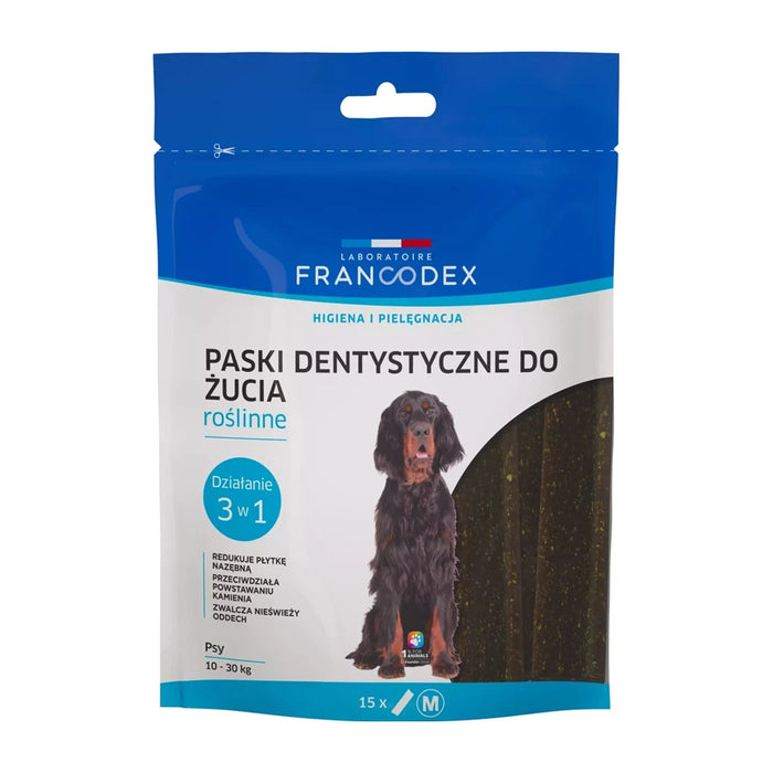 FRANCODEX Strisce Dentali M - snack per cani - 15