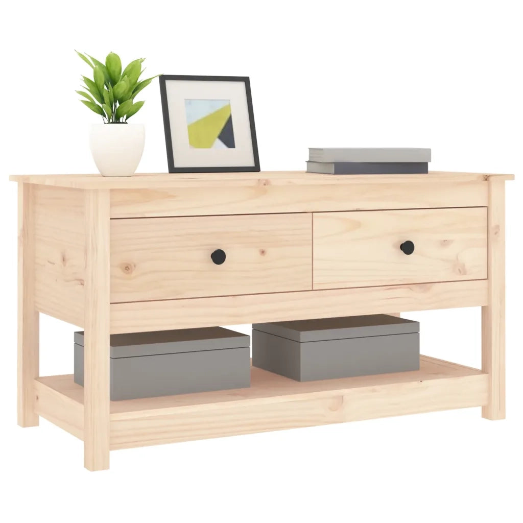 Tavolino da Salotto 102x49x55 cm in Legno Massello di Pino cod mxl 19070