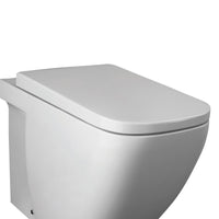 Sedile in poliestere con cerniere in acciaio - serie caroline