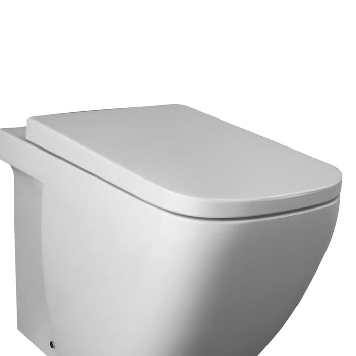 Sedile in poliestere con cerniere in acciaio - serie caroline