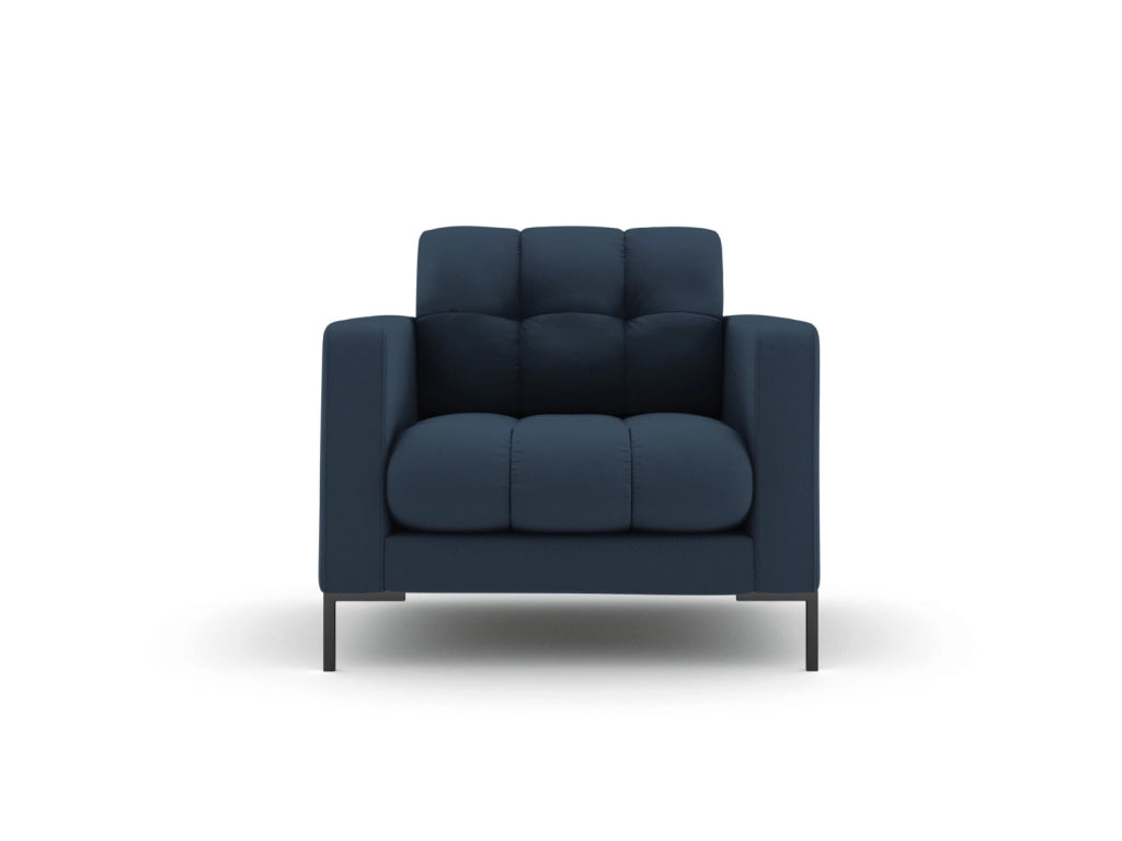 Cosmopolitan Design - Poltrona "Bali" in tessuto strutturato blu 