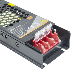 Alimentatore stabilizzato 2 uscite 100W slim trasformatore 24V 4.2A strisce LED