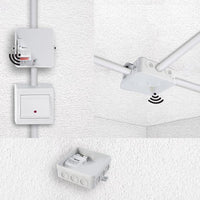 Sensore PIR rilevatore movimento microonde 5.8GHZ interruttore switch controllo automatico luci LED potenza 400W