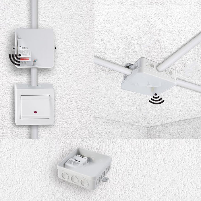 Sensore PIR rilevatore movimento microonde 5.8GHZ interruttore switch controllo automatico luci LED potenza 400W