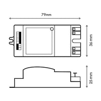 Sensore PIR rilevatore movimento microonde 5.8GHZ interruttore switch controllo automatico luci LED potenza 400W