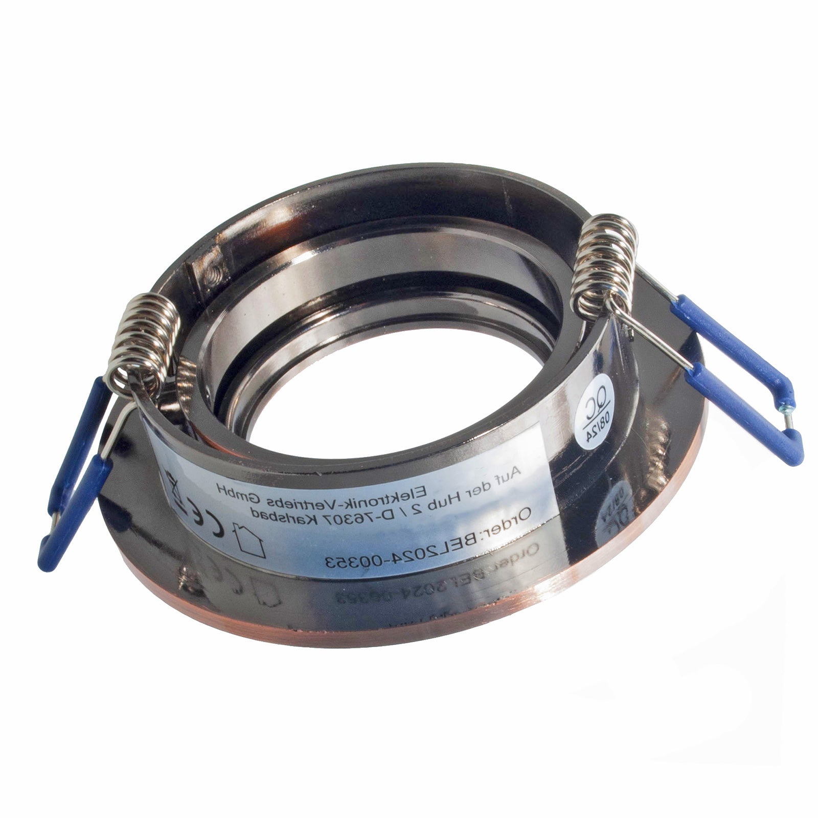 Faretto ad incasso portafaretto rame tondo foro 70mm moderno orientabile supporto lampade GU10 GU5.3 RAME