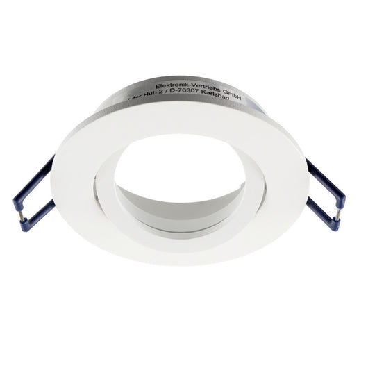 Faretto ad incasso portafaretto bianco tondo foro 70mm moderno orientabile supporto lampade GU10 GU5.3 BIANCO