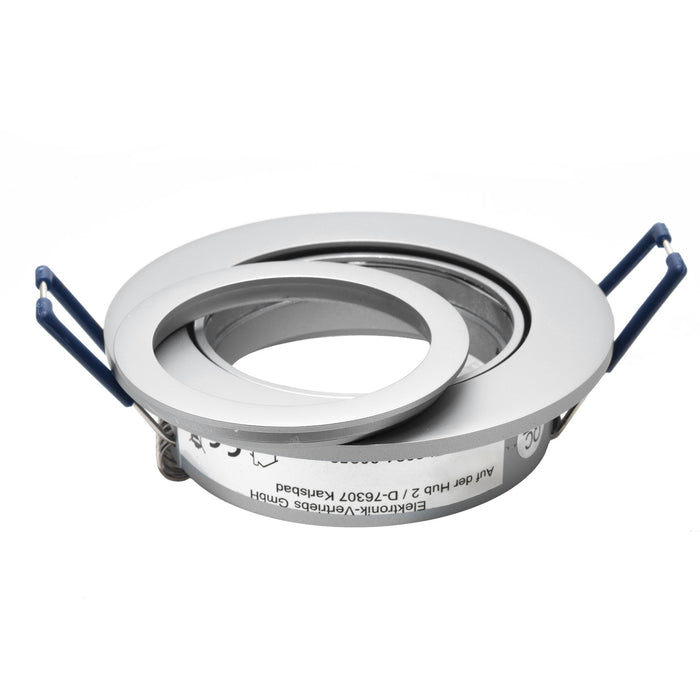 Faretto ad incasso LED 8W GU10 grigio tondo foro 70mm moderno orientabile luce soffitto corridoio cucina GRIGIO 6000K